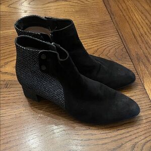Beautifeel Mina fashion ankle boots in black suede, size 39